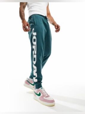 Jordan Nike Teal MVP Fleece Jogger Sweatpants - M